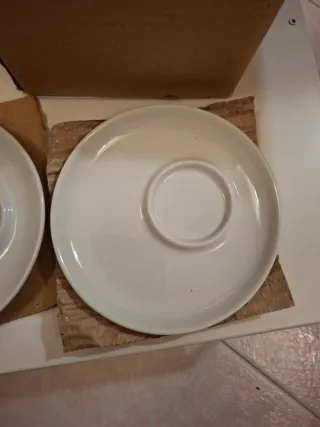 Set 2 tazze cappuccino porcellana bianca