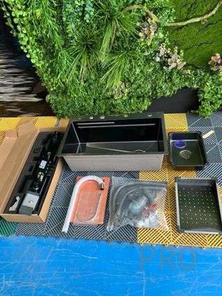 Fregadero Multifunción con Pantalla Digital y Kit de Accesorios en Acero Inoxidable