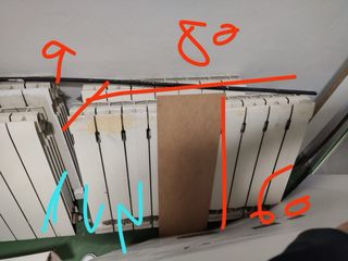 Radiador de gas blanco metal