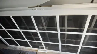 2 Puertas Correderas Aluminio Blanco