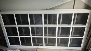 2 Puertas Correderas Aluminio Blanco