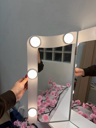 Espejo tocador con luces LED