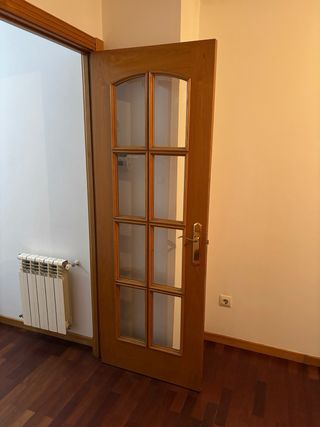 Puertas Dobles Madera con Cristal