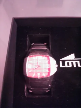 Reloj Lotus Hombre Rojo y Plateado