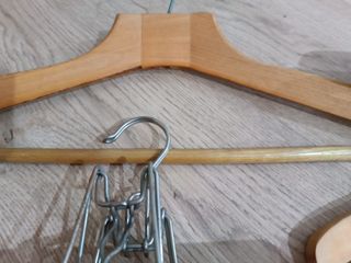 Set appendiabiti in legno e metallo