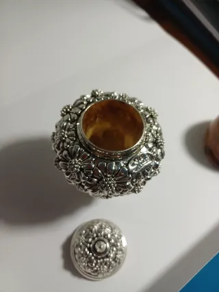 Elegante vasetto Stilarte laminato argento