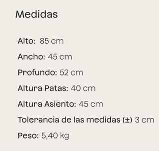 Silla Comedor Metal Negro