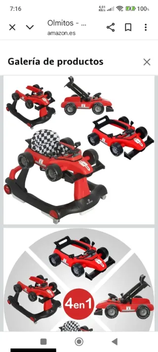 Andador bebé 3 en 1 Olmitos Racing