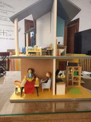 Casa de muñecas moderna perfecta para regalo