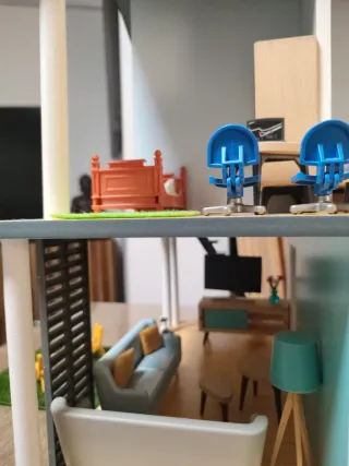 Casa de muñecas moderna perfecta para regalo