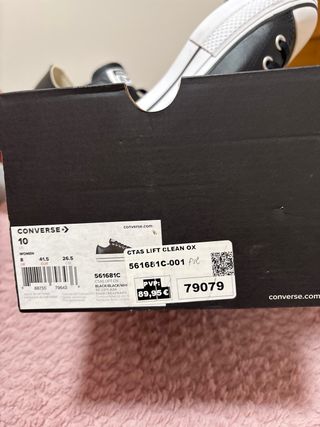 Converse Negras Talla X