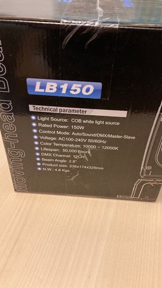 Betopper LB150 Moving Head Beam Foco