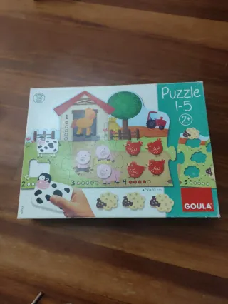 Puzzle Goula 1-5 Animales Granja