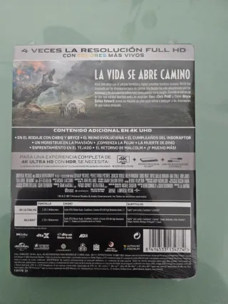 Jurassic World: El Reino Caído Blu-ray 3D + Blu-ra