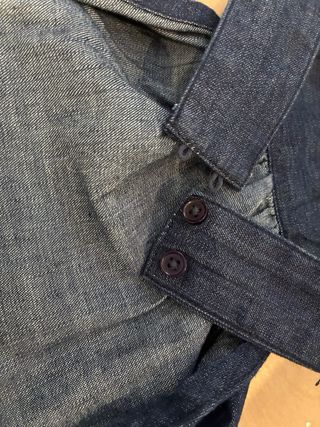 Vestido globo halter vaquero