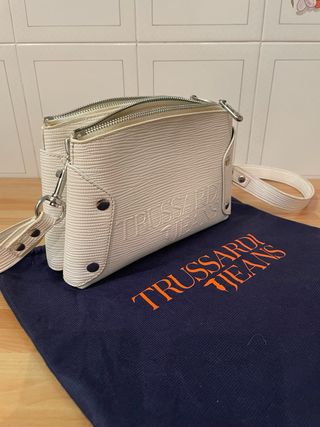Borsa Trussardi Jeans Bianca con Dust Bag
