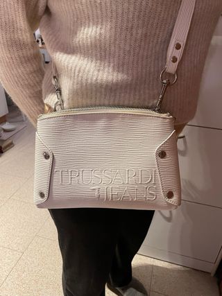 Borsa Trussardi Jeans Bianca con Dust Bag