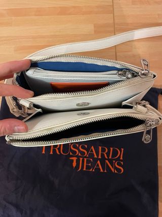 Borsa Trussardi Jeans Bianca con Dust Bag