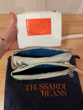 Borsa Trussardi Jeans Bianca con Dust Bag