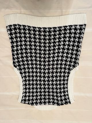 Chaleco de punto Patrón pata de gallo