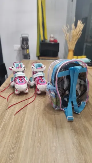 Patines HUDORA Talla 30-33 + Casco Peppa Pig