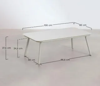 Mesa de cristal y metal negra