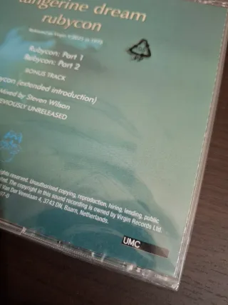 TANGERINE DREAM Rubycon 1975 CD Virgin Prog 70s