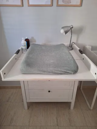 Mueble cambiador bebé blanco