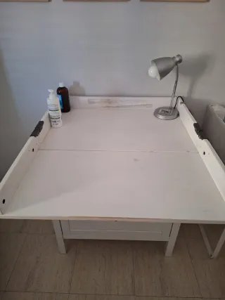 Mueble cambiador bebé blanco