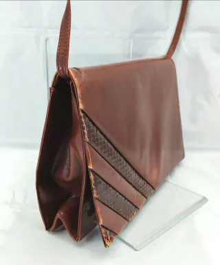 Borsa vintage anni 70 marrone