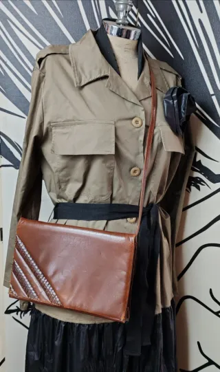 Borsa vintage anni 70 marrone