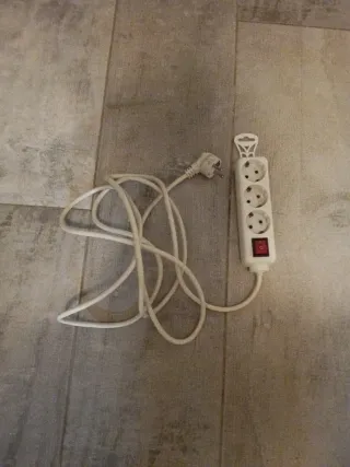 Regleta 3 enchufes con interruptor