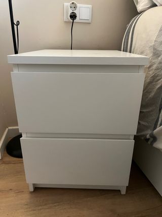 Set di 2 comodini bianchi