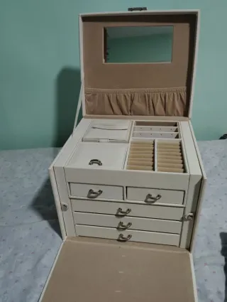 Joyero SONGMICS blanco