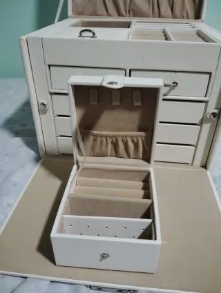 Joyero SONGMICS blanco