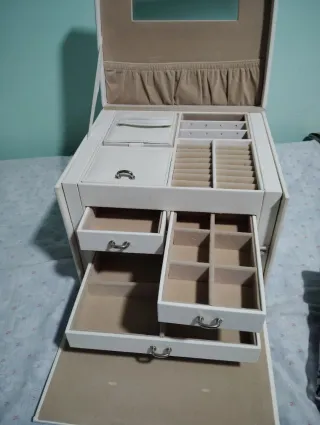 Joyero SONGMICS blanco