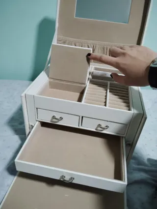 Joyero SONGMICS blanco