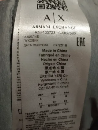 Piumino Armani nero ottime condizioni taglia