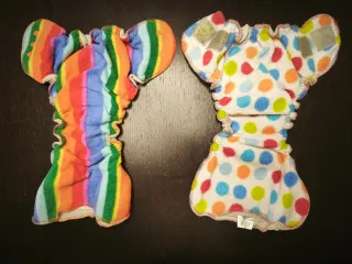 Lote de pañales de tela variados