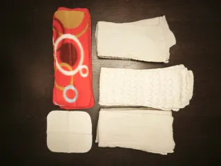 Lote de pañales de tela variados