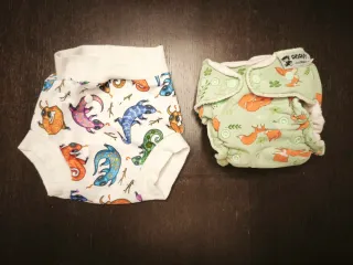 Lote de pañales de tela variados