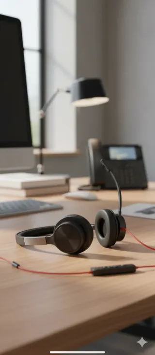 Auriculares Poly Blackwire 8225 MS + Adaptador USB