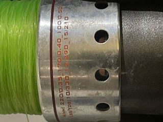 Caña de pescar con carrete