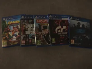5 Juegos PS4: Crash, GTA, Monopoly, GT Sport, NFS