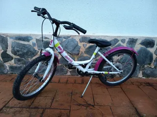 Bicicletas niñas 20 pulgadas rosa y blanca