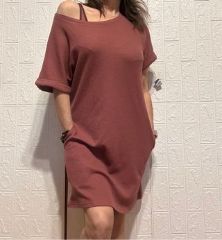 Vestido piqué con bolsillos Talla M