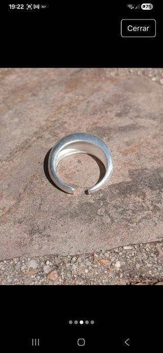 Anillo plata de ley