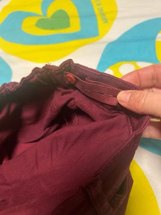 Pantalón premamá granate