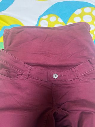 Pantalón premamá granate