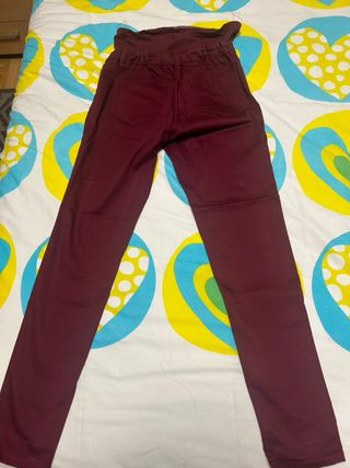 Pantalón premamá granate